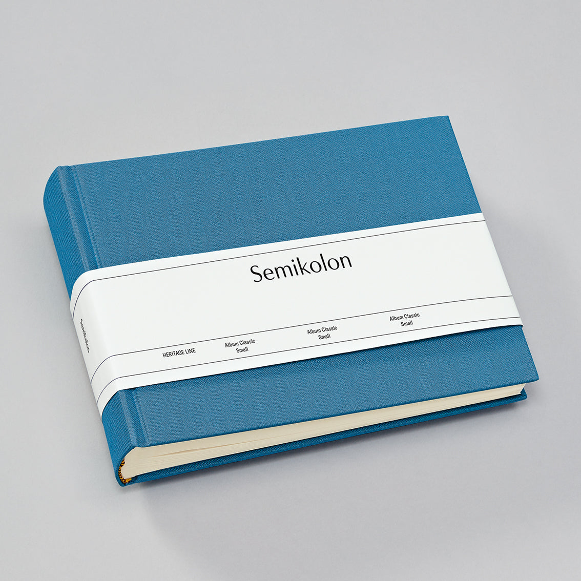 Album Fotografico Semikolon Classic Small In Tessuto Verde Muschio - 21,5x16 Cm, 80 Pagine Per Foto 10x15