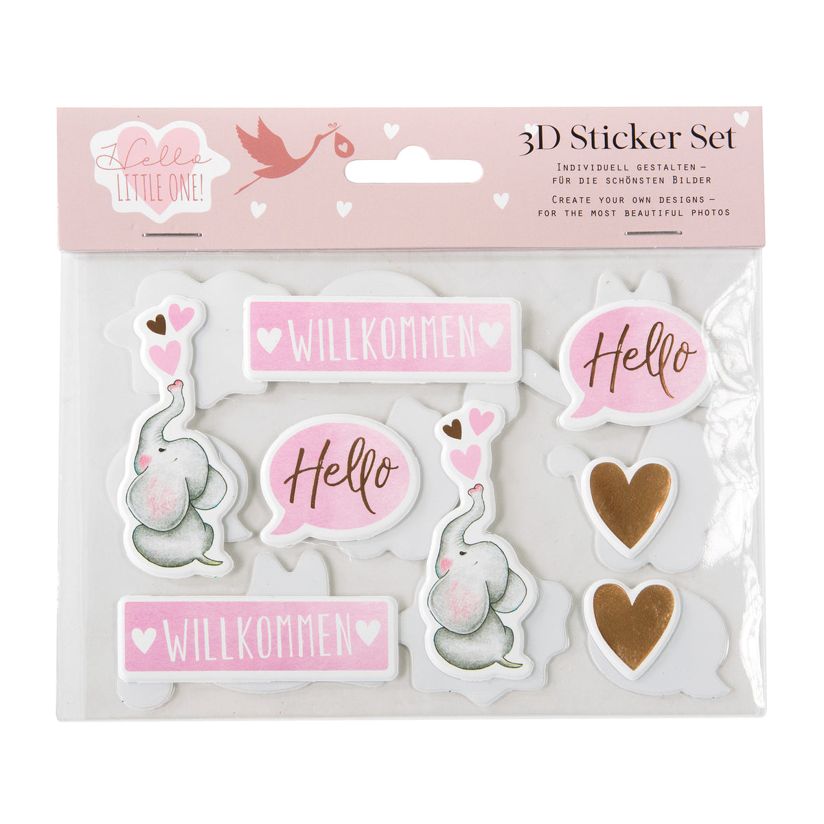 3D Sticker Hello little one – Fotoalbumshop